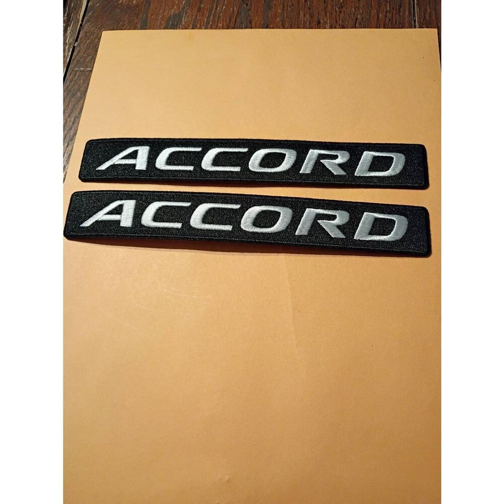 New Honda Accord Black White Iron On Patches for Jacket Hat Shirt Pants Car Cove